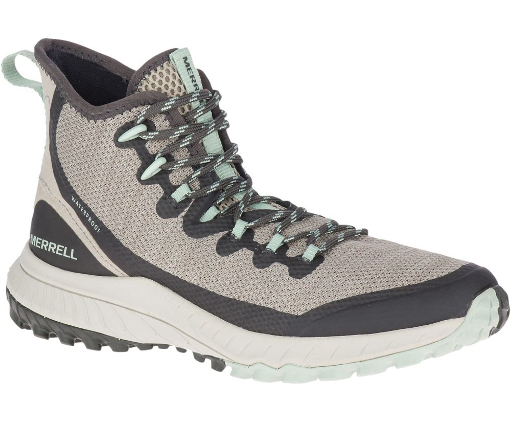 Kozaki Merrell Damskie Szare - Bravada Mid Waterproof - 639487-GIY